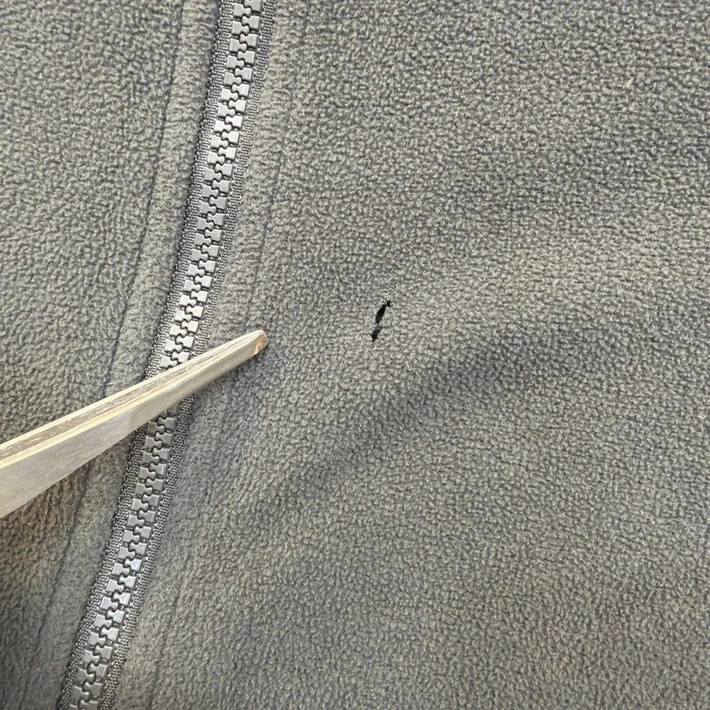 The North Face Jacket Mens Size XXL Gray WindWall Fleece Full Zip Outdoor